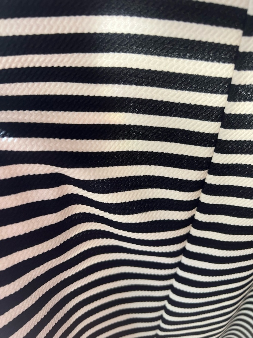 Gilli Black and White Striped Midi Fit-and-Flare Dress - Picture 5 of 6